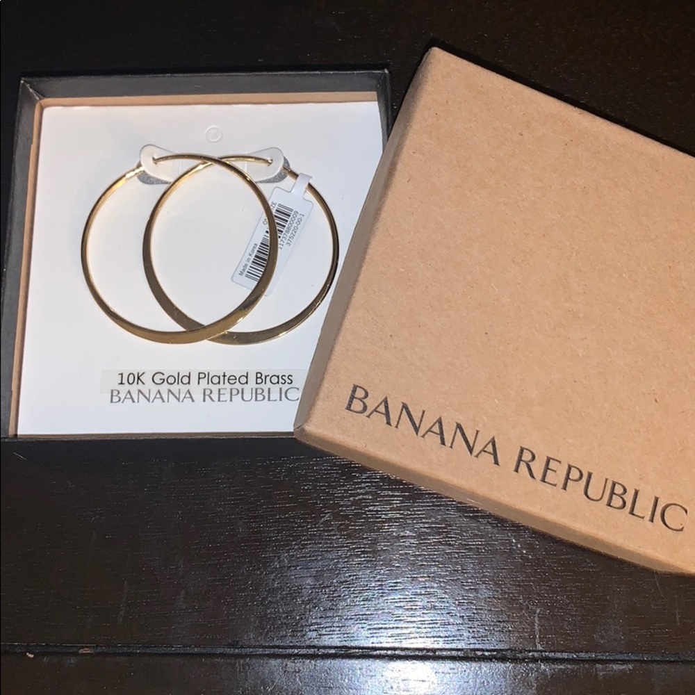 10K Gold Hoop Earrings Banana Republic